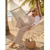 Ekouaer Women’s Casual Overalls Wide Leg Jumpsuits Loose Summer Rompers Baggy Jumpers with Pockets(Khaki)