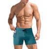 Ekouaer Mens Tight Swim Trunks Quick Dry Swim Briefs 5″ Sexy Swimwear Zip Pockets Bathing Suit with Mesh Lining(Peacock Blue)
