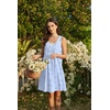 Ekouaer Cotton Nightgowns for Women Sleeveless Night Gown Tank Sleep Shirts Pleated Night Shirts V Neck Chemise(Floral Blue)