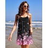Ekouaer Nightgowns for Women Spaghetti Strap Night Gown Sleeveless Sleep Dress Chemise Sleepwear(Cherry Blossoms)