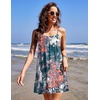 Ekouaer Nightgowns for Women Spaghetti Strap Night Gown Sleeveless Sleep Dress Chemise Sleepwear(Green Ethnic)