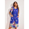Ekouaer Womens House Dress Floral Print Nightgown with Pockets Mumu Dress(Bloom)