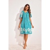 Ekouaer Womens House Dress Floral Print Nightgown with Pockets Mumu Dress(Green)