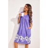 Ekouaer Womens House Dress Floral Print Nightgown with Pockets Mumu Dress(Lilac)