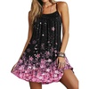 Ekouaer Nightgowns for Women Spaghetti Strap Night Gown Sleeveless Sleep Dress Chemise Sleepwear(Cherry Blossoms)