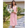 Ekouaer Nightgowns for Women Cotton Long Night Gown Sleeveless Sleep Dress Victorian Nightdress Ladies Sleepwear(Pink Florals)