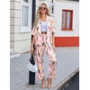 Ekouaer Silk Satin Pajamas Set Women Short Sleeve Pj Sets Button Down Sleepwear 2 Piece Soft Loungewear S-XXL(Striped Wine Bottle)