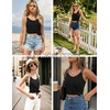 Ekouaer Swimsuit Coverup for Women Sleeveless V Neck Bathing Suit Cover Up Summer Swimwear Beach Cover Ups with Pockets(Black)