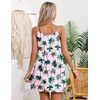 Ekouaer Swimsuit Coverup for Women Sleeveless V Neck Bathing Suit Cover Up Summer Swimwear Beach Cover Ups with Pockets(Coconut Tree Light Pink)