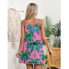 Ekouaer Swimsuit Coverup for Women Sleeveless V Neck Bathing Suit Cover Up Summer Swimwear Beach Cover Ups with Pockets(Coconut Tree Pink)