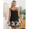Ekouaer Swimsuit Coverup for Women Sleeveless V Neck Bathing Suit Cover Up Summer Swimwear Beach Cover Ups with Pockets(Leaves Black)