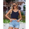 Ekouaer Swimsuit Coverup for Women Sleeveless V Neck Bathing Suit Cover Up Summer Swimwear Beach Cover Ups with Pockets(Navy)