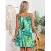 Ekouaer Swimsuit Coverup for Women Sleeveless V Neck Bathing Suit Cover Up Summer Swimwear Beach Cover Ups with Pockets(Turtles Green)