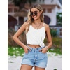 Ekouaer Swimsuit Coverup for Women Sleeveless V Neck Bathing Suit Cover Up Summer Swimwear Beach Cover Ups with Pockets(White)