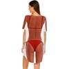 Ekouaer Women’s Bikini Shirt Cover Up Short Sleeve Cute Bikini Print Cover-Up Baggy T Shirt Dress Fun Wear(Bikini Red)