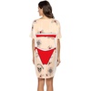 Ekouaer Women’s Bikini Shirt Cover Up Short Sleeve Cute Bikini Print Cover-Up Baggy T Shirt Dress Fun Wear(Christmas)