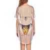 Ekouaer Women’s Bikini Shirt Cover Up Short Sleeve Cute Bikini Print Cover-Up Baggy T Shirt Dress Fun Wear(Flame Print)