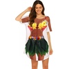 Ekouaer Women’s Bikini Shirt Cover Up Short Sleeve Cute Bikini Print Cover-Up Baggy T Shirt Dress Fun Wear(Floral Luau)
