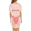 Ekouaer Women’s Bikini Shirt Cover Up Short Sleeve Cute Bikini Print Cover-Up Baggy T Shirt Dress Fun Wear(Love Print)