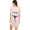 Ekouaer Women’s Bikini Shirt Cover Up Short Sleeve Cute Bikini Print Cover-Up Baggy T Shirt Dress Fun Wear(Multicoloured)