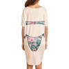 Ekouaer Women’s Bikini Shirt Cover Up Short Sleeve Cute Bikini Print Cover-Up Baggy T Shirt Dress Fun Wear(Tropical Floral)