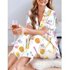 Ekouaer Womens Silky Satin Pajamas Set Short Sleeve Button Down Sleepwear 2 Piece Lounge Set Pj Set(Baseball)