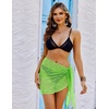 Ekouaer Sarong Wraps for Women Beach Cover Up Short Crochet Bikini Swimsuit Coverup Skirts for Swimwear S-XXL(Green)
