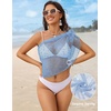 Ekouaer Sarong Wraps for Women Beach Cover Up Short Crochet Bikini Swimsuit Coverup Skirts for Swimwear S-XXL(Light Blue)