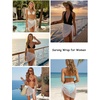 Ekouaer Sarong Wraps for Women Beach Cover Up Short Crochet Bikini Swimsuit Coverup Skirts for Swimwear S-XXL(White)