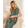 Ekouaer Two Piece Sets for Women Summer Soft Casual Cap Sleeve Lounge Sets Travel Vacation Airport Outfits(Floral Green)