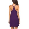 Ekouaer Women’s V Neck Sleeveless Nightgown(Purple)