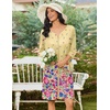 Ekouaer Zipper Robes for Women 3/4 Sleeves Housecoat Soft Nightgowns Sleepwear Mumu House Dresses with Pockets(Yellow Floral)
