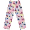 Ekouaer 2 Pack: Boys Pajamas Pants Soft Elastic Waist PJ Bottoms Comfy Lounge Long Pants with 2 Pockets 4-14 Years(Red Plaid_butterfly)