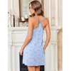 Ekouaer Cotton Nightgowns for Women Sleeveless Racerback Night Gown Spaghetti Strap Sleep Dress Chemise Sleepwear(Blue Floral)