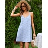 Ekouaer Cotton Nightgowns for Women Sleeveless Racerback Night Gown Spaghetti Strap Sleep Dress Chemise Sleepwear(Blue Floral)