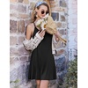 Ekouaer Nightgowns for Women Bamboo Viscose Night Gown Sleeveless Sleep Dress Racerback Chemise Cooling Sleepwear(Black)