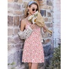 Ekouaer Nightgowns for Women Bamboo Viscose Night Gown Sleeveless Sleep Dress Racerback Chemise Cooling Sleepwear(Floral Pink)