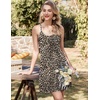Ekouaer Nightgowns for Women Bamboo Viscose Night Gown Sleeveless Sleep Dress Racerback Chemise Cooling Sleepwear(Leopard)