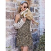 Ekouaer Nightgowns for Women Bamboo Viscose Night Gown Sleeveless Sleep Dress Racerback Chemise Cooling Sleepwear(Leopard)