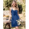 Ekouaer Nightgowns for Women Bamboo Viscose Night Gown Sleeveless Sleep Dress Racerback Chemise Cooling Sleepwear(Navy)