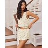 Ekouaer Womens Pajama Sets Cami Shorts Set Viscose from Bamboo Tank Top and Shorts 2 Piece Soft Sleeveless Lounge Set(Apricot Teddy)