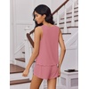 Ekouaer Womens Pajama Sets Cami Shorts Set Viscose from Bamboo Tank Top and Shorts 2 Piece Soft Sleeveless Lounge Set(Dusty Rose)