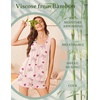 Ekouaer Womens Pajama Sets Viscose from Bamboo Sleeveless Lounge Sets Soft Tank Top and Shorts 2 Piece Pj Sets with Pockets(Bow)