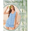 Ekouaer Womens Pajama Sets Viscose from Bamboo Sleeveless Lounge Sets Soft Tank Top and Shorts 2 Piece Pj Sets with Pockets(Ocean Animals)