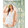 Ekouaer Womens Pajama Sets Viscose from Bamboo Sleeveless Lounge Sets Soft Tank Top and Shorts 2 Piece Pj Sets with Pockets(Small Bouquet)