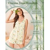 Ekouaer Womens Pajama Sets Viscose from Bamboo Sleeveless Lounge Sets Soft Tank Top and Shorts 2 Piece Pj Sets with Pockets(Teddy Bear)