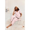 Ekouaer 2 Piece Womens Pajamas Short Sleeve Top and Long Pants Pjs Set Printed Sleepwear with Pocket(A Rose Pink Leopard)