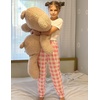 Ekouaer Boys Jogger Pajama Pants Long Plaid Pj Pants Elastic Waistband Lounge Pants with Pockets(Gz75_pink Plaid)