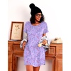 Ekouaer Nightgowns for Women Cotton Night Gown 3 Pack Sleep Shirts Short Sleeve Nightshirt Soft Sleepwear Nightdress(Grey Coffee Cups/Purple Stars/Cyan Dragonfly)