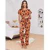 Ekouaer Pajama Sets for Women 2 Piece Lounge Set Short Sleeve Pj Sets and Long Pants Sleepwear Set